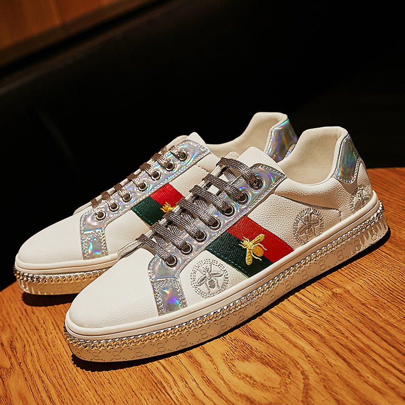 Stylish Brand Embroidered Skateboarding Sneakers - Deb Shops