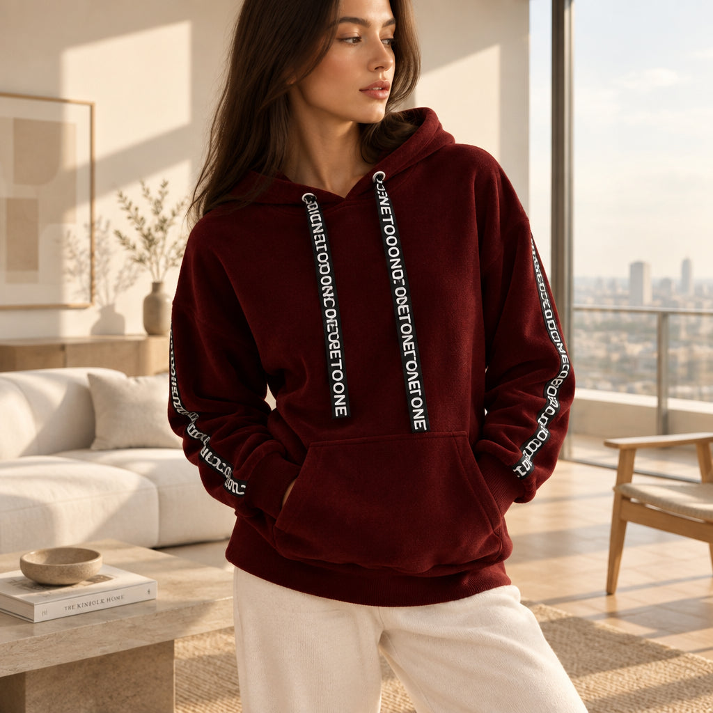 Sweatshirt Long Sleeve Hoodie - Deb Shops