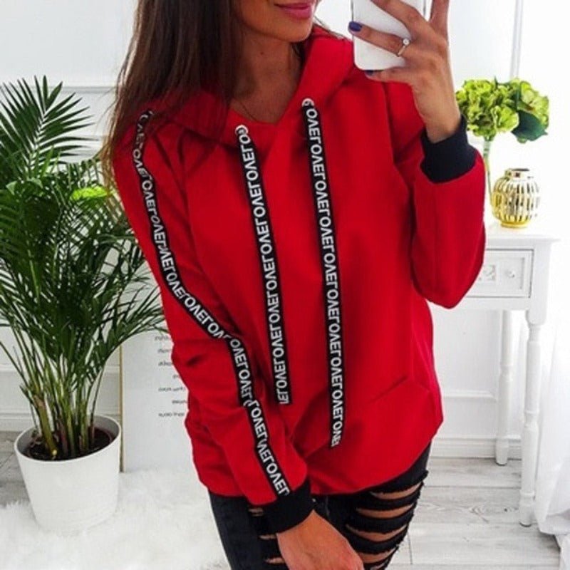 Sweatshirt Long Sleeve Hoodie - Deb Shops