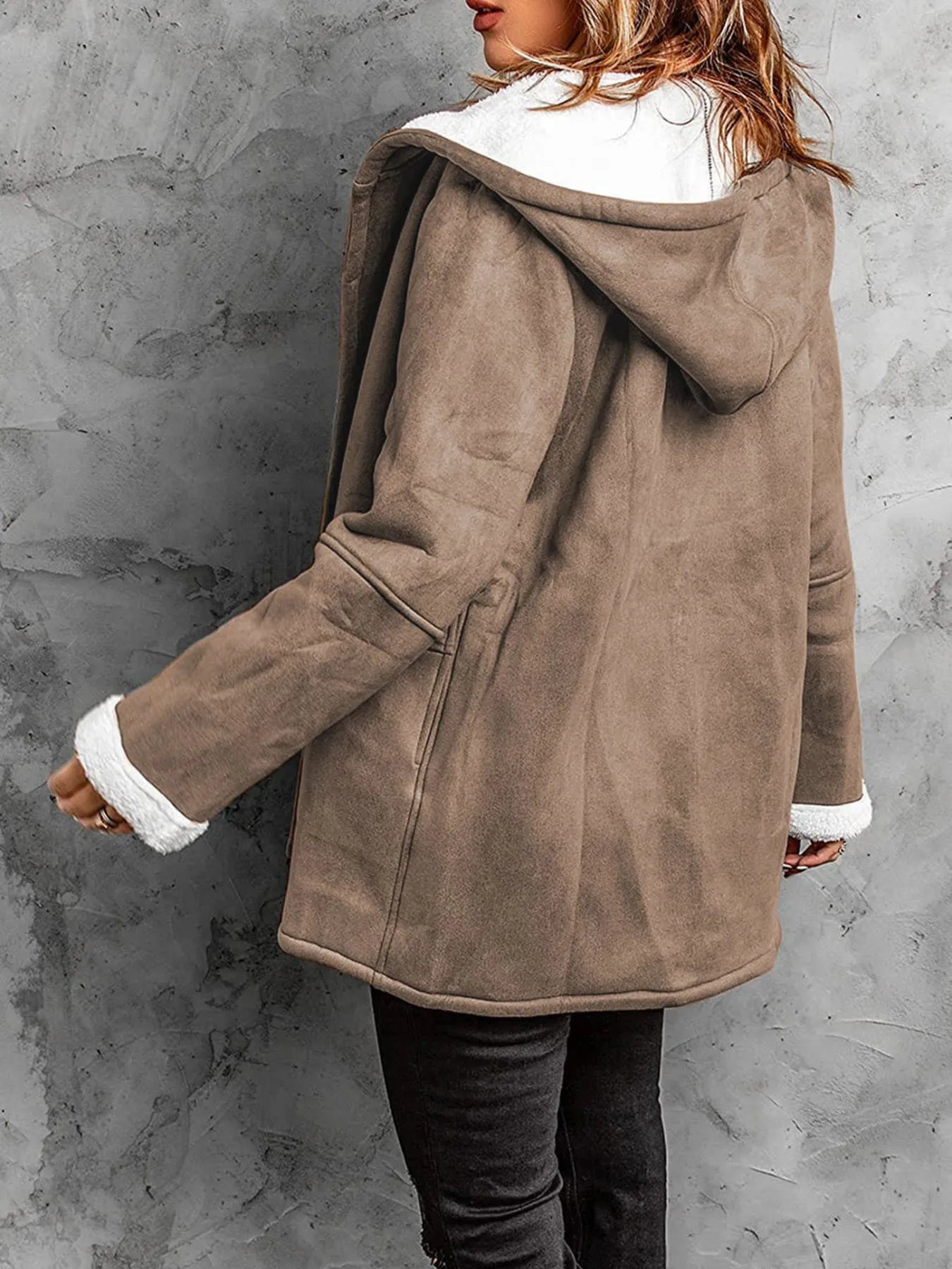 Cozy Sherpa Lined Toggle Coat with Hood | Deb Shops