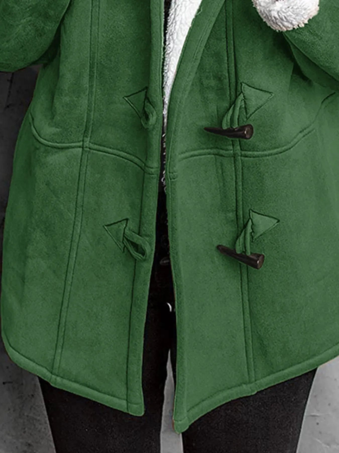 Cozy Sherpa Lined Toggle Coat with Hood | Deb Shops