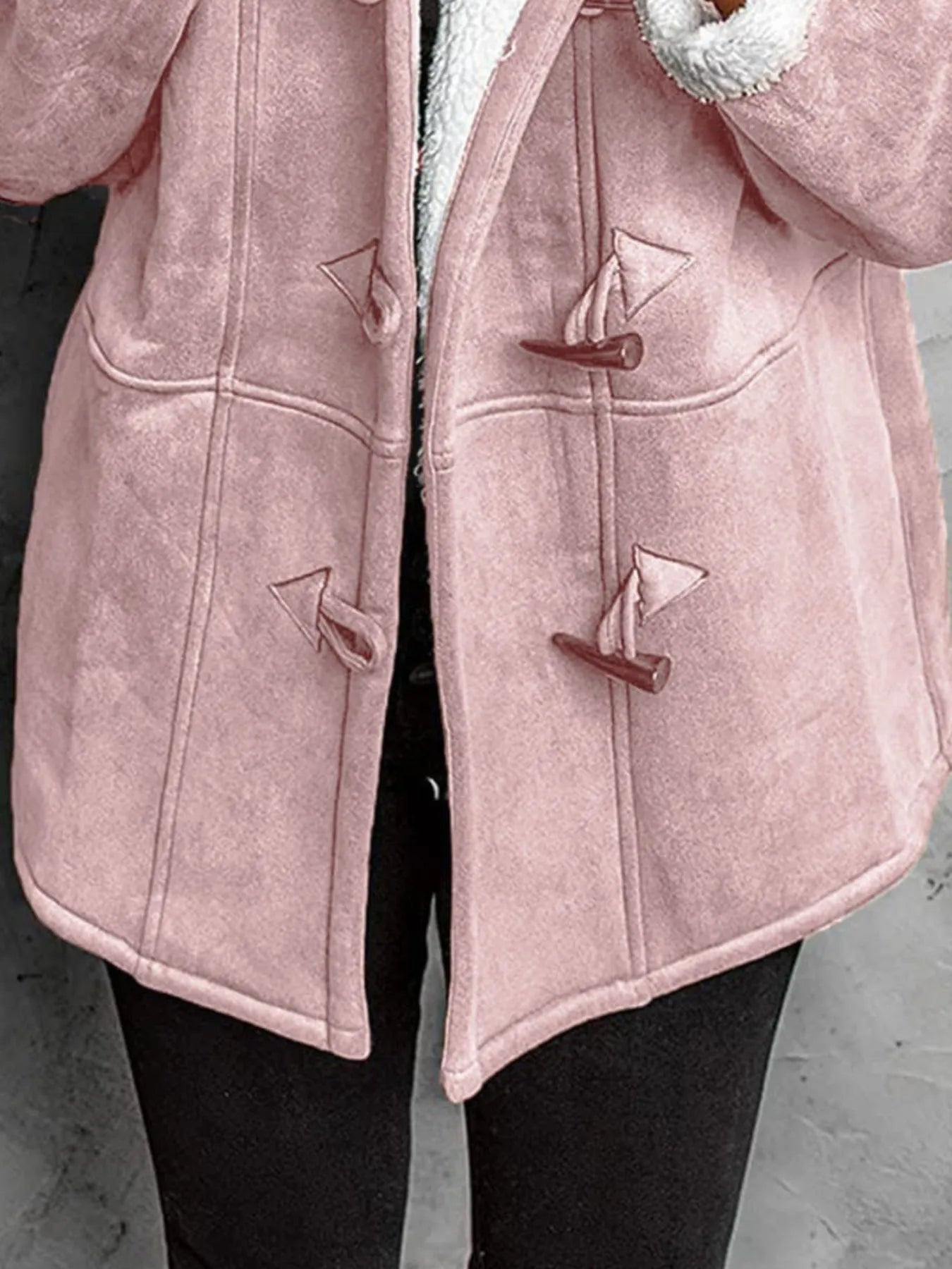 Cozy Sherpa Lined Toggle Coat with Hood | Deb Shops
