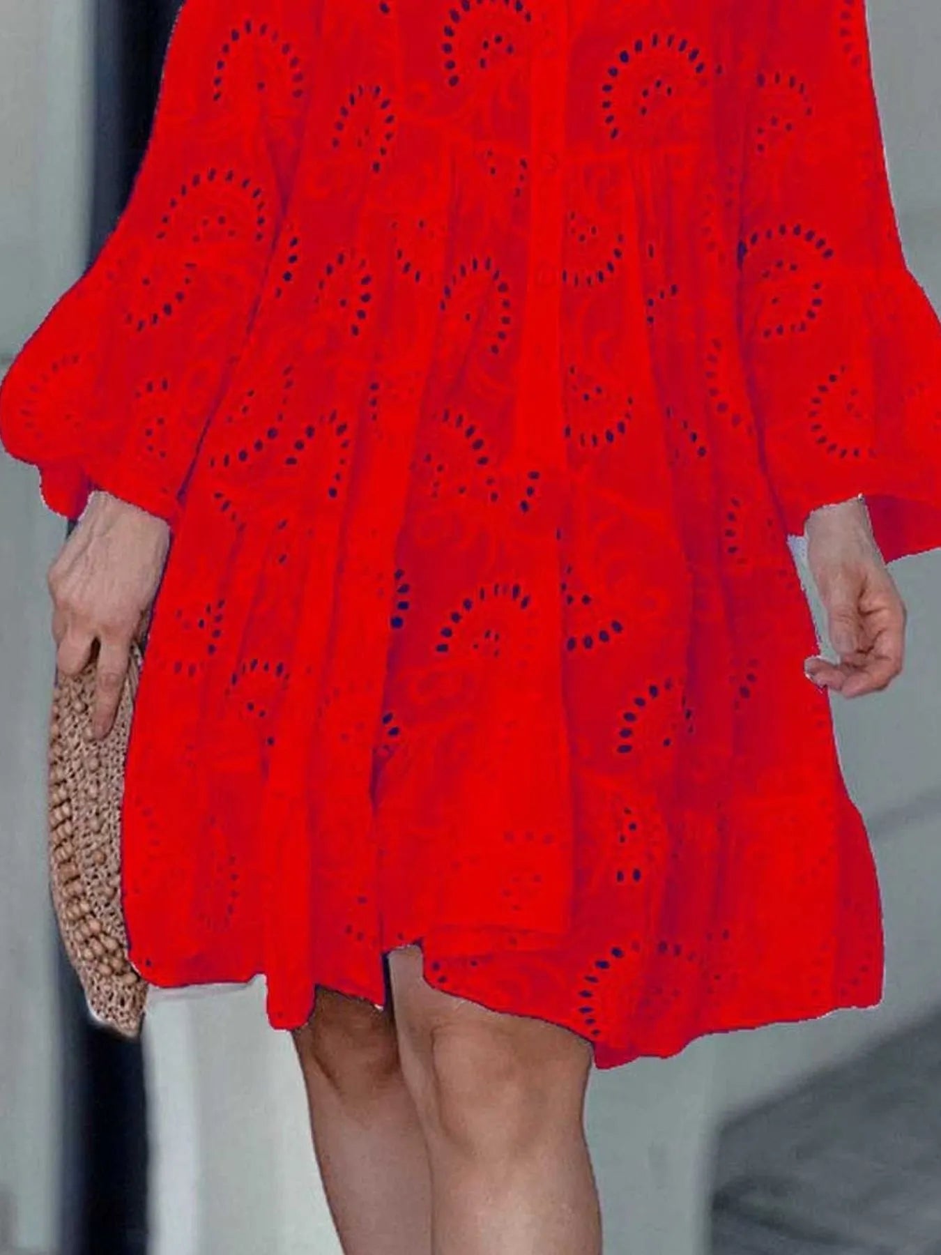 Eyelet Ruffled Hem Tiered Dress | Deb Shops