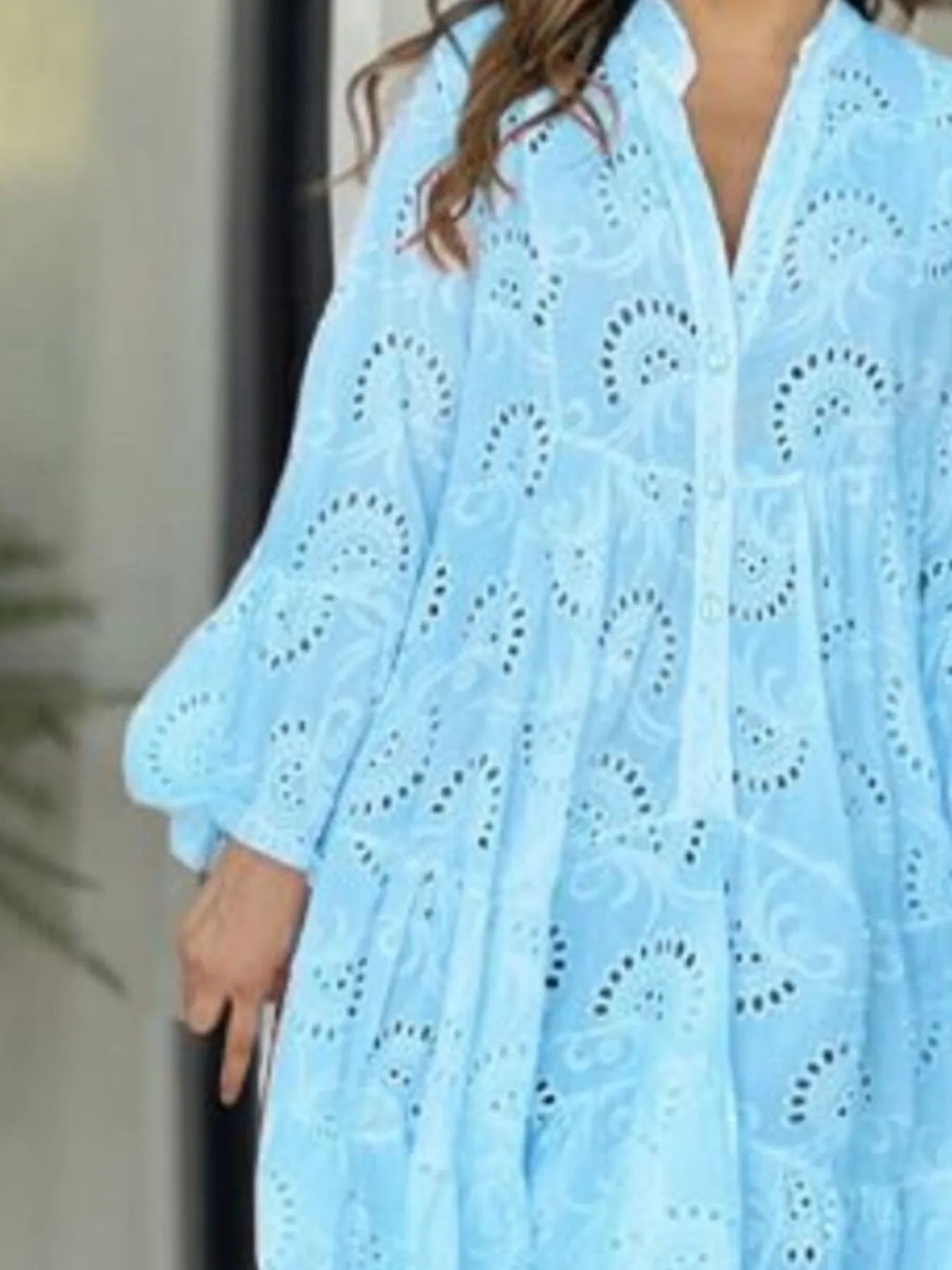 Eyelet Ruffled Hem Tiered Dress | Deb Shops