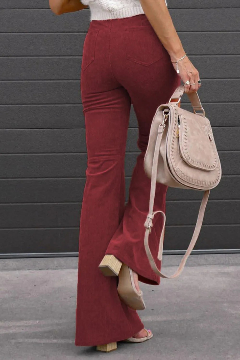 Full Size Hight Waist Bootcut Pants | Deb Shops