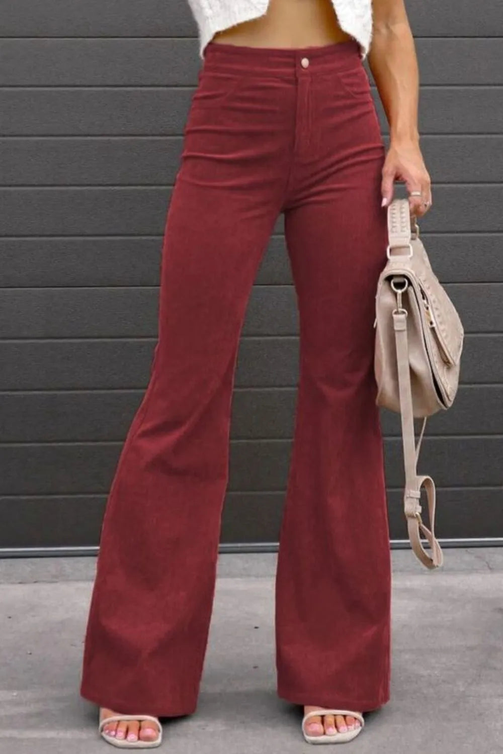Full Size Hight Waist Bootcut Pants | Deb Shops