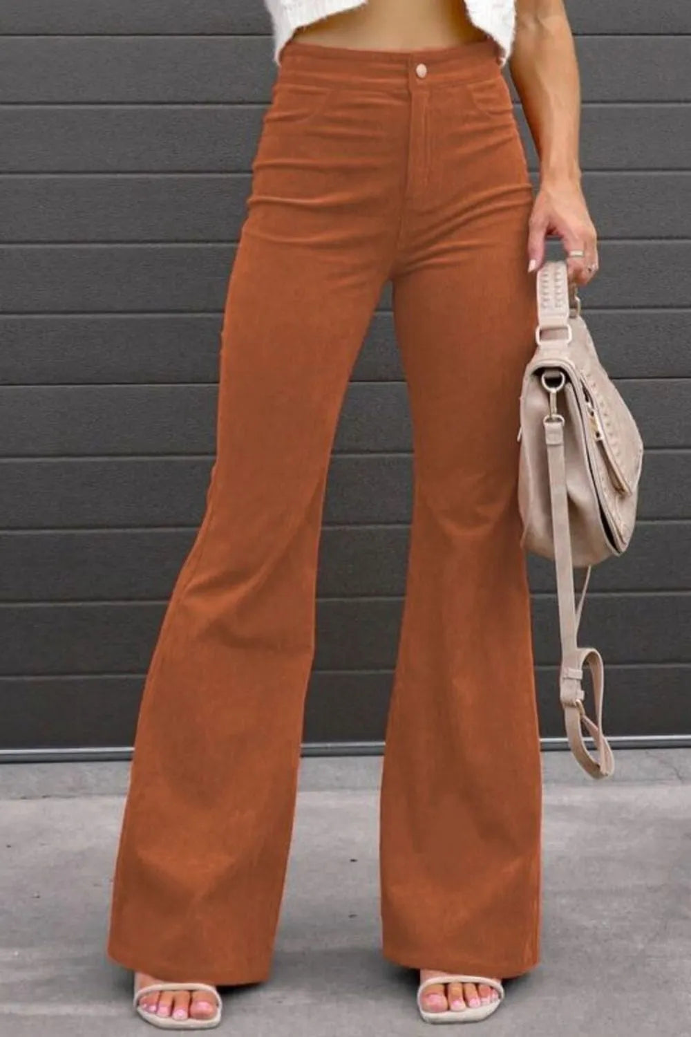Full Size Hight Waist Bootcut Pants | Deb Shops