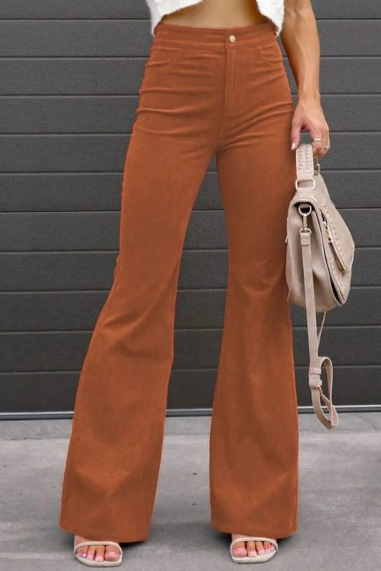 Full Size Hight Waist Bootcut Pants | Deb Shops