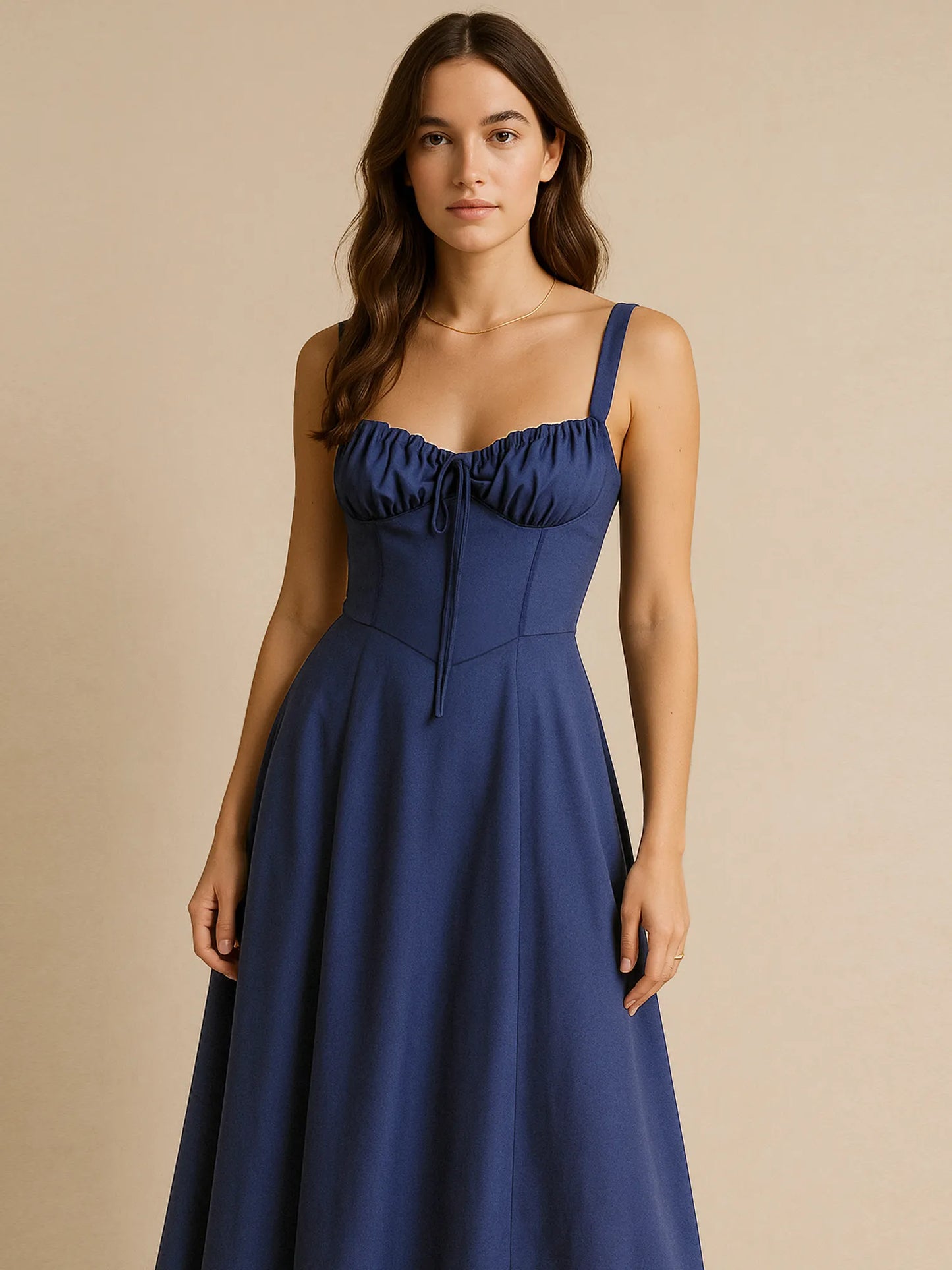 Full Size Slit Sweetheart Neck Cami Dress | Deb Shops