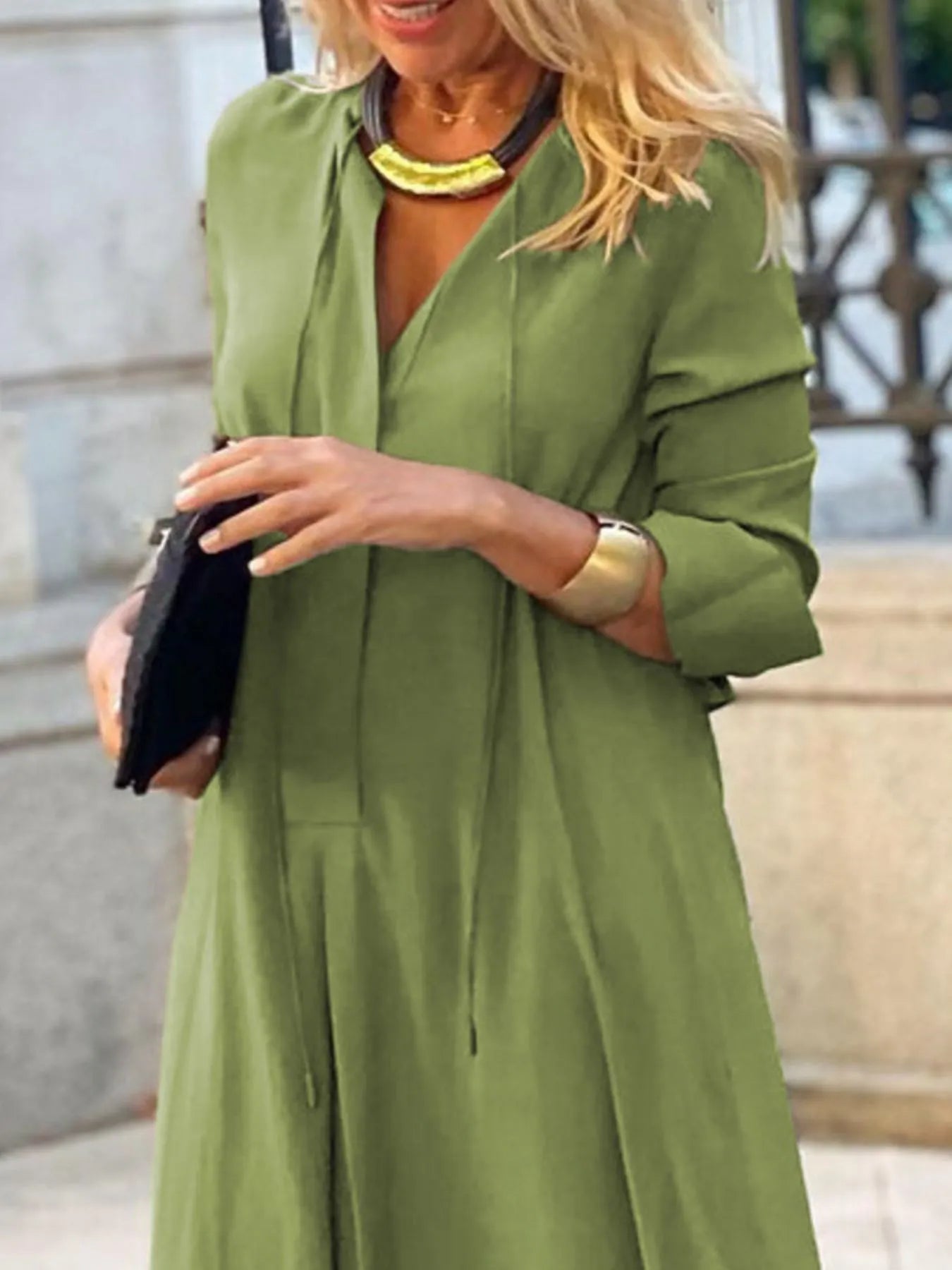 Full Size Solid Color Maxi Shirt Dress | Deb Shops