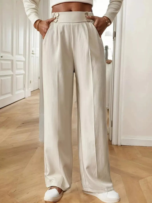 High-Waisted Wide-Leg Pants