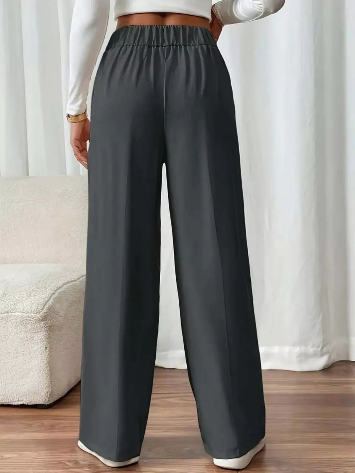 High-Waisted Wide-Leg Pants