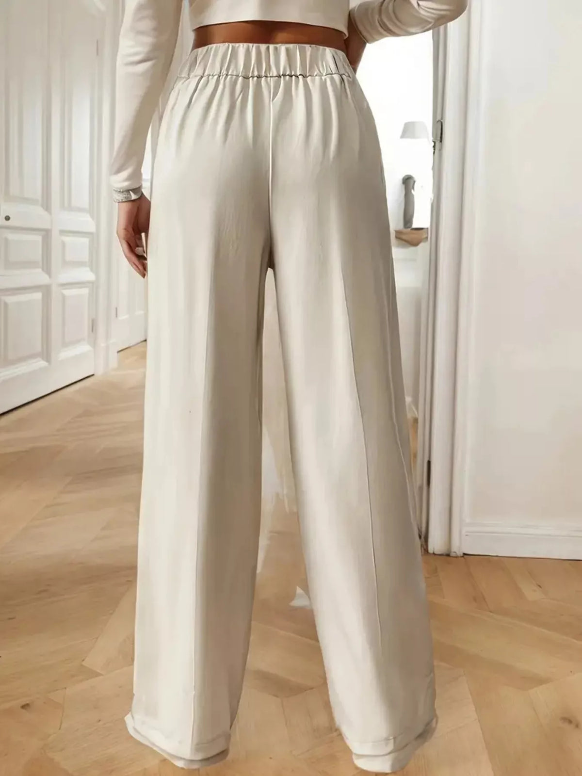 High-Waisted Wide-Leg Pants