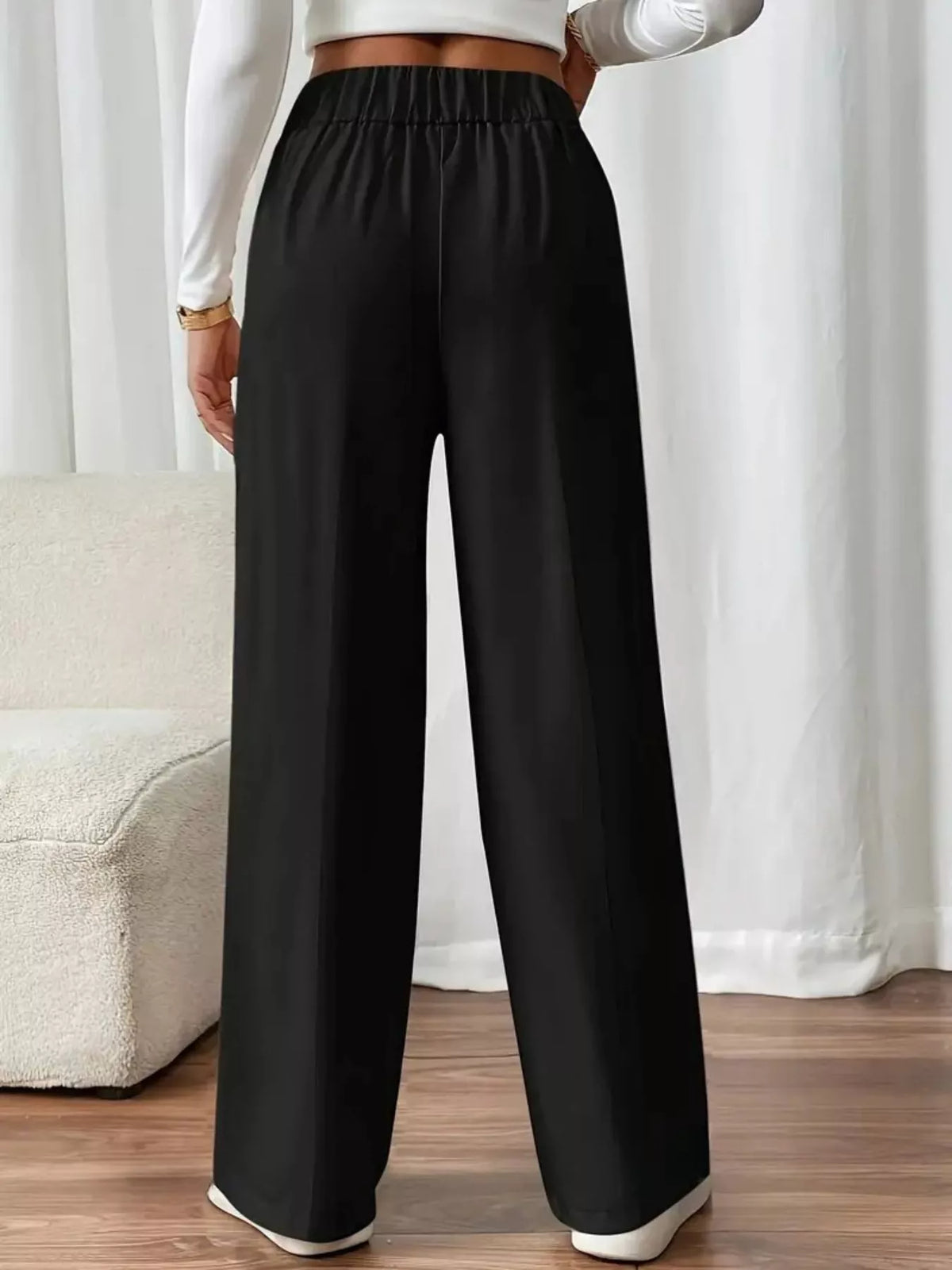 High-Waisted Wide-Leg Pants
