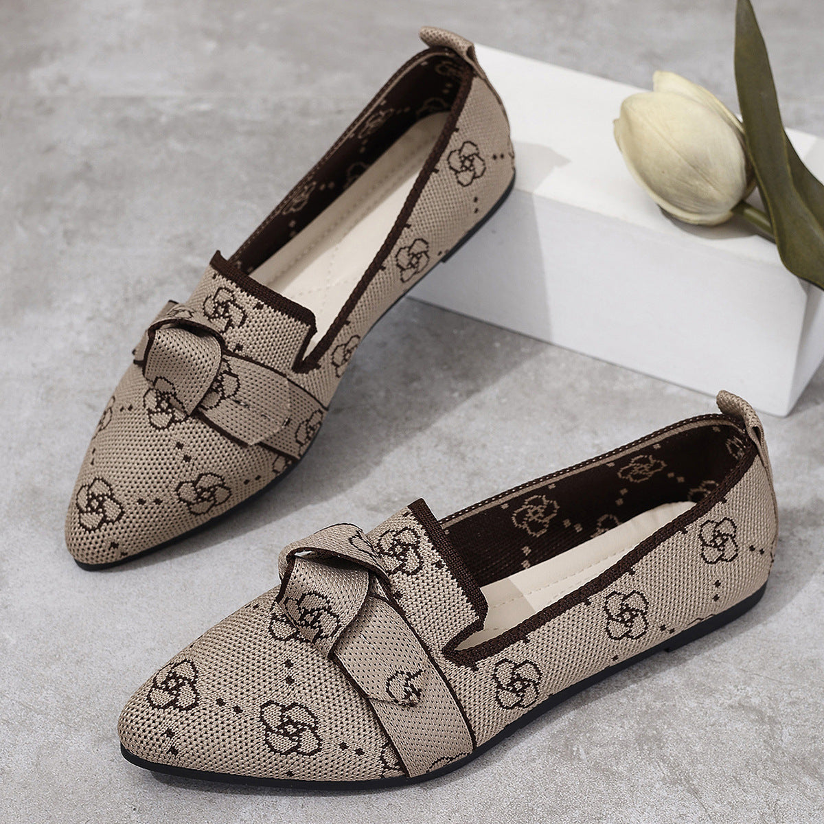 Mesh Point Toe Flat Slip-Ons | Deb Shops