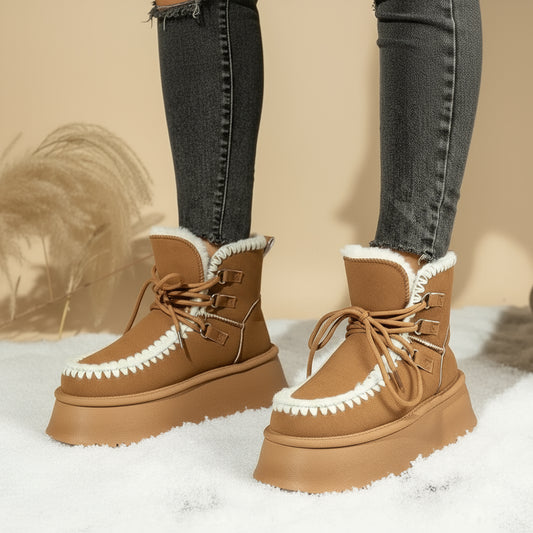 Sherpa Lined Platform Snow Boots | Deb Shops