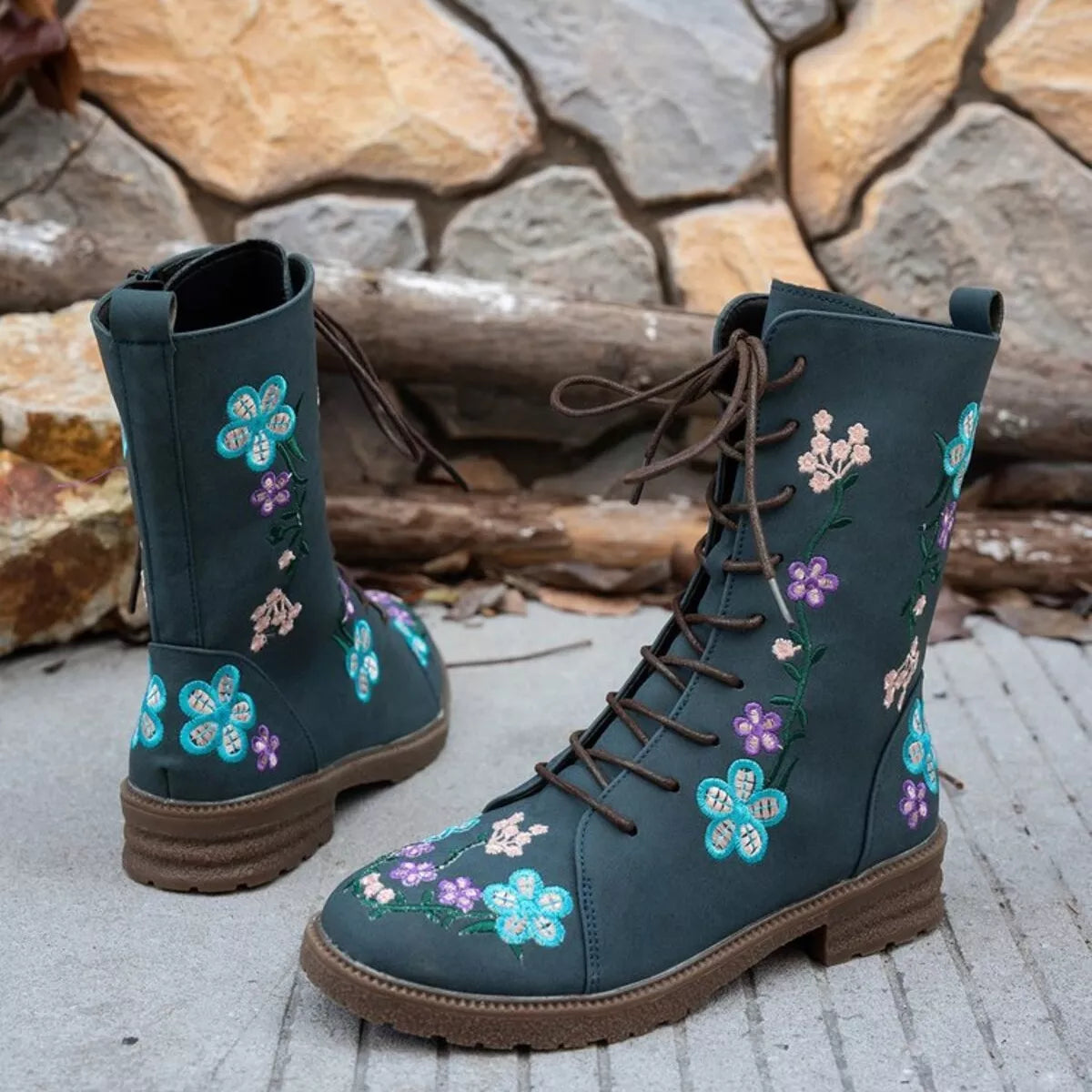 Round Toe Block Heels Boots | Deb Shops