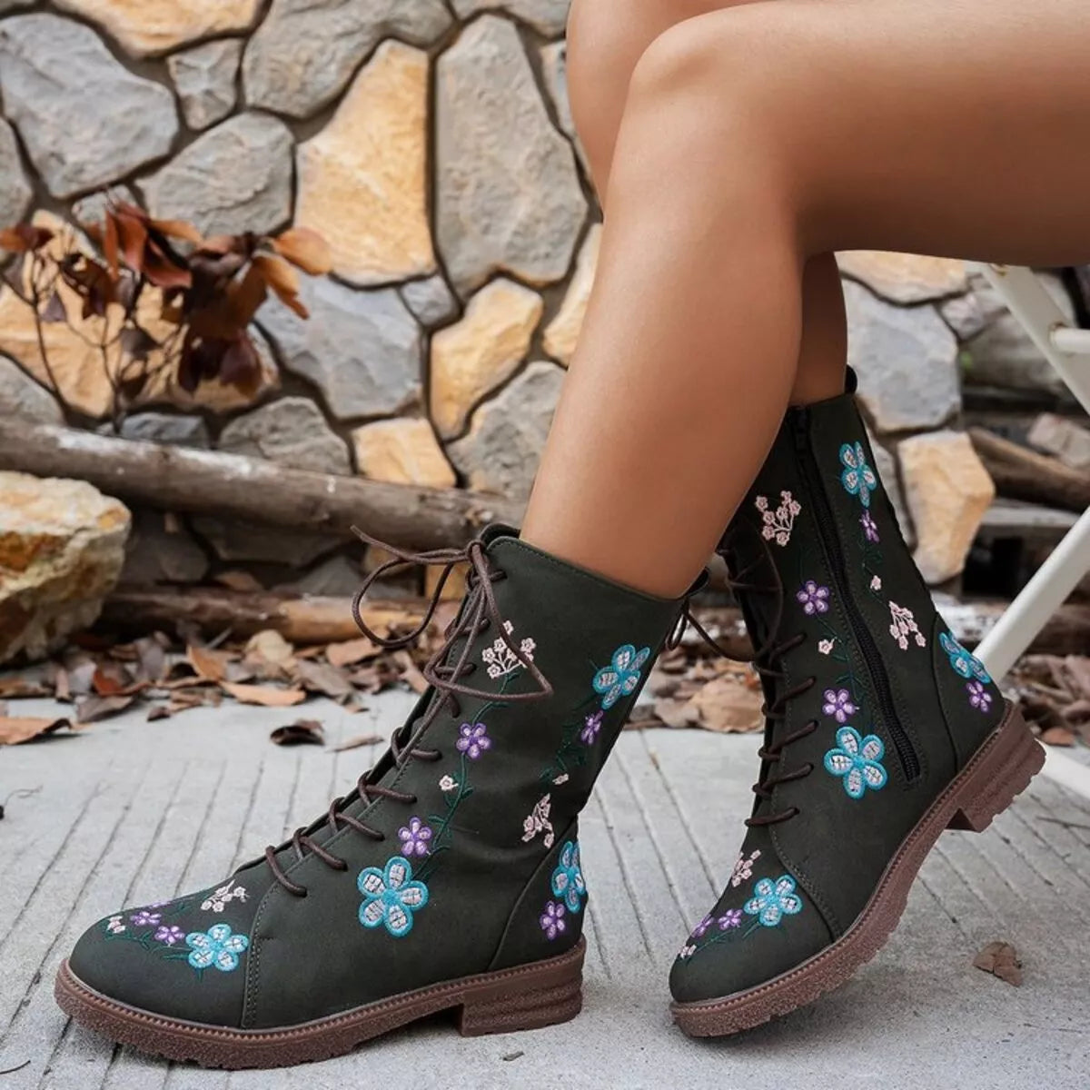 Round Toe Block Heels Boots | Deb Shops