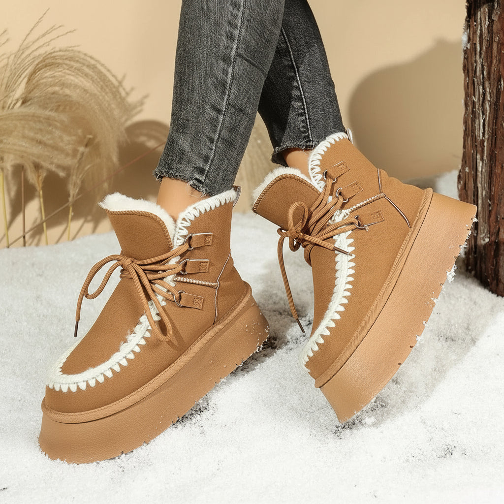 Sherpa Lined Platform Snow Boots | Deb Shops