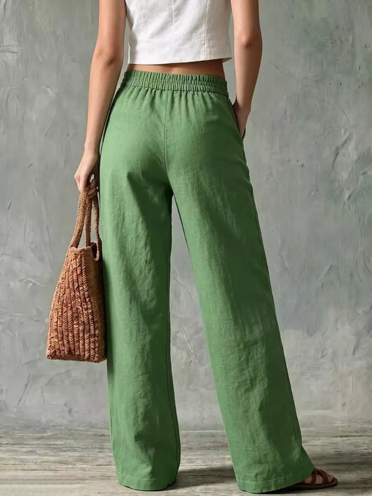 Wide Leg Pants with Pockets