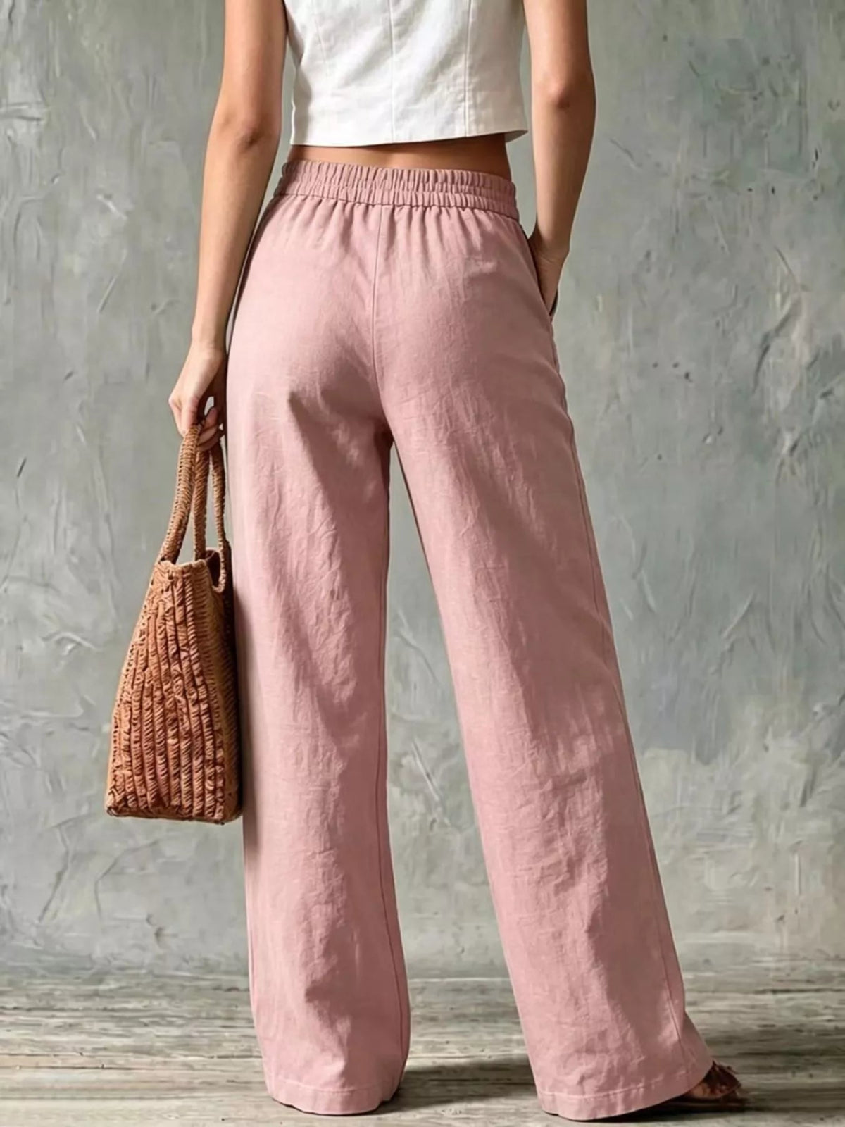Wide Leg Pants with Pockets