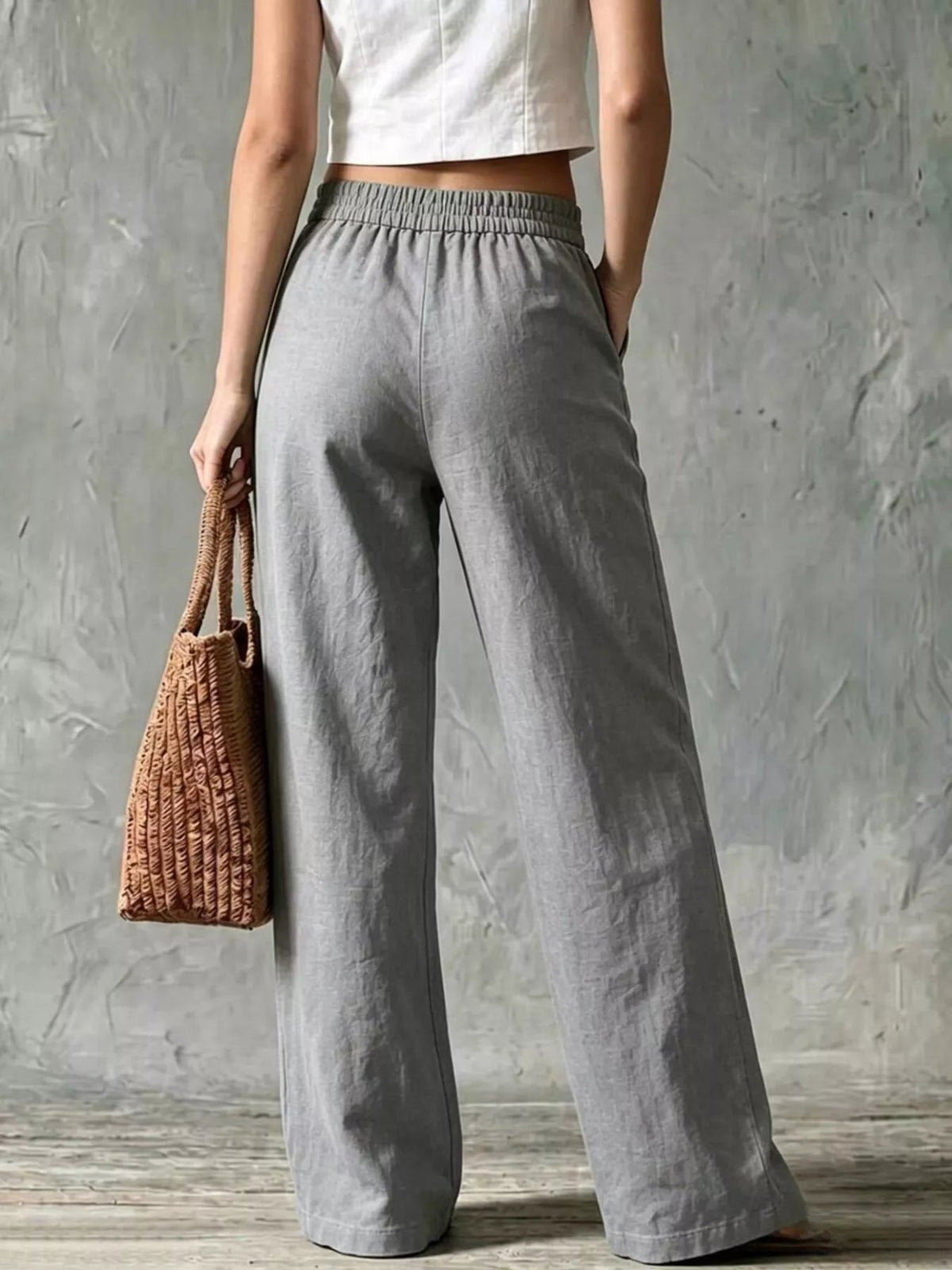 Wide Leg Pants with Pockets
