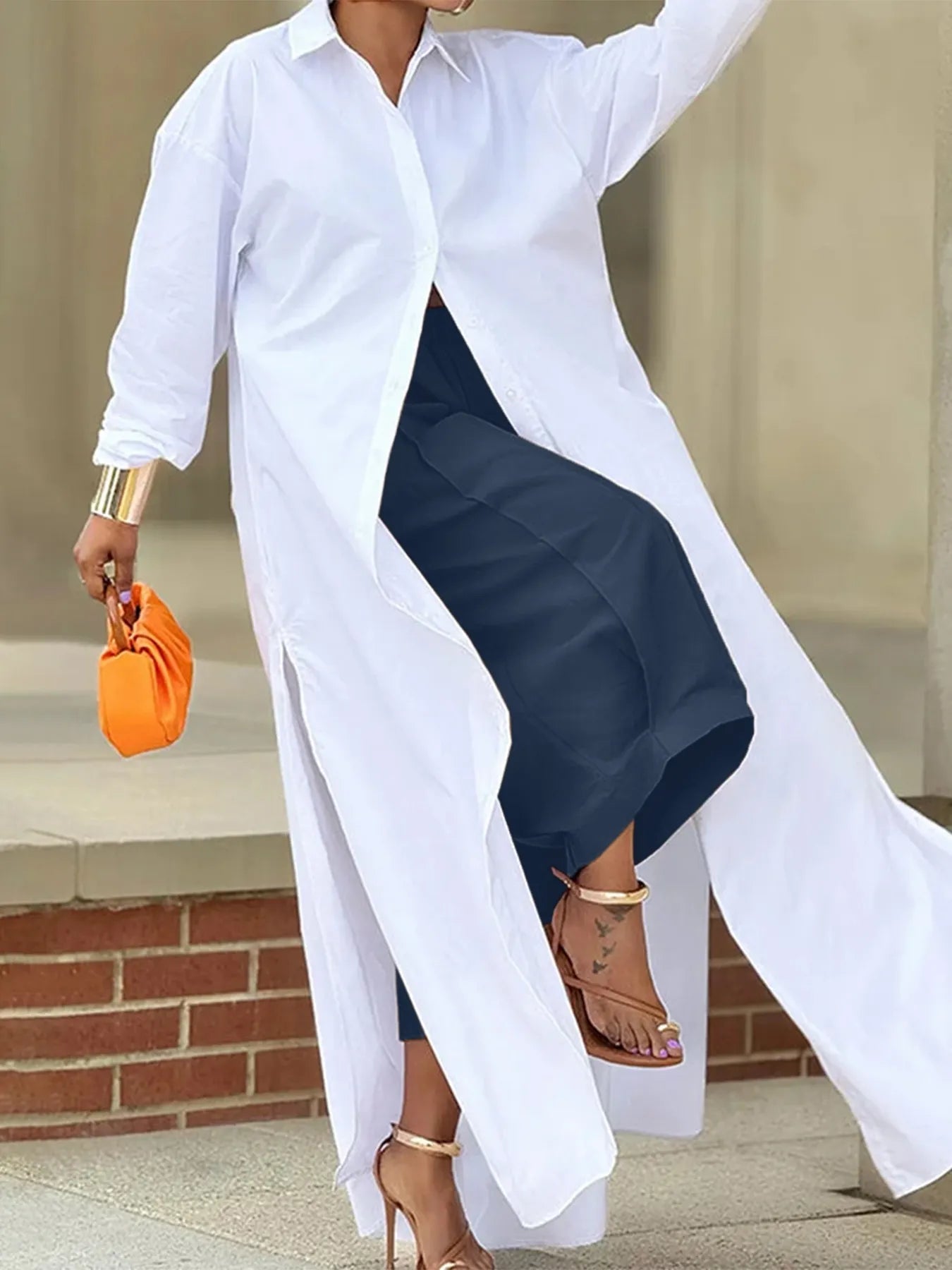 Wide Leg Pleated Detail Cropped Pants | Deb Shops
