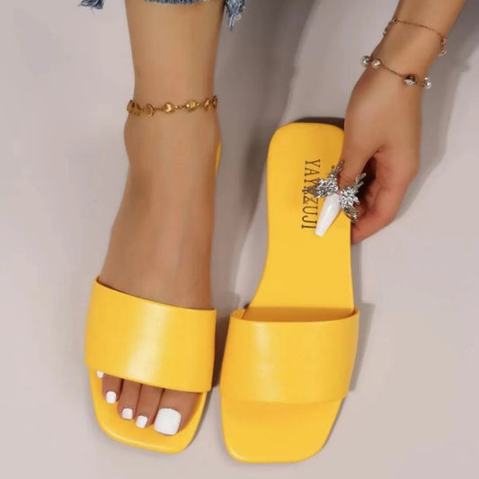Comfortable Open Toe Flat Heels Sandals - Deb Shops