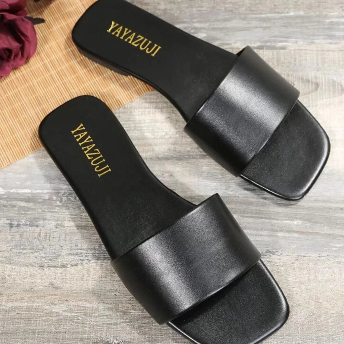 Comfortable Open Toe Flat Heels Sandals - Deb Shops
