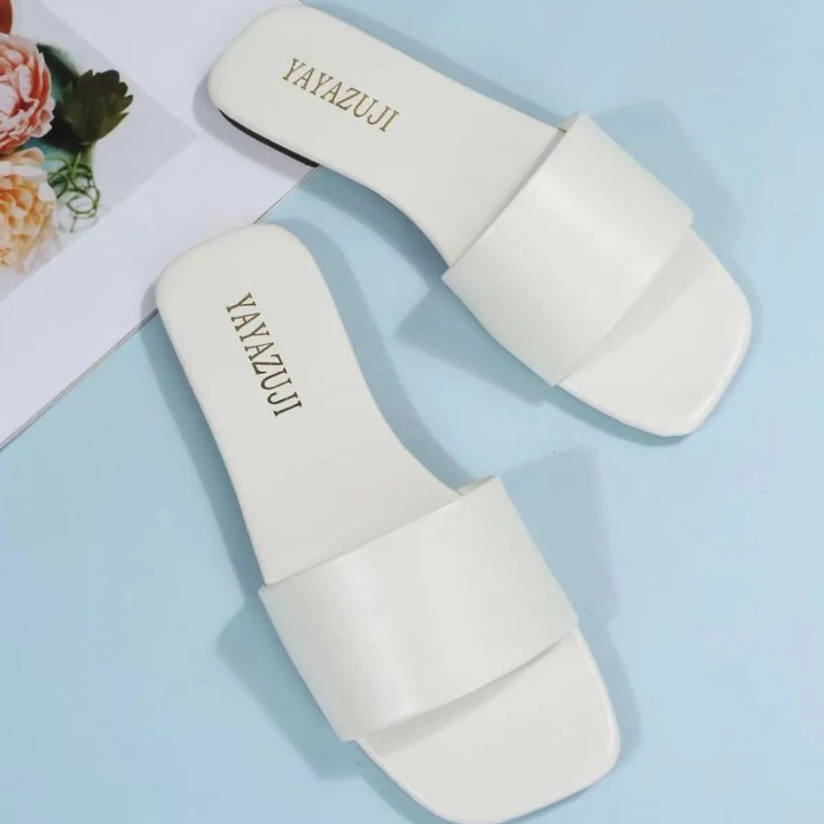 Comfortable Open Toe Flat Heels Sandals - Deb Shops
