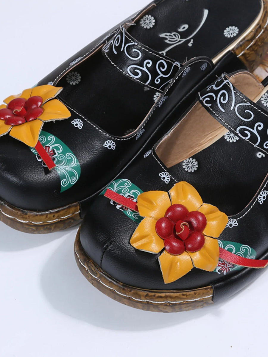 Flower Round Toe Sandals - Deb Shops