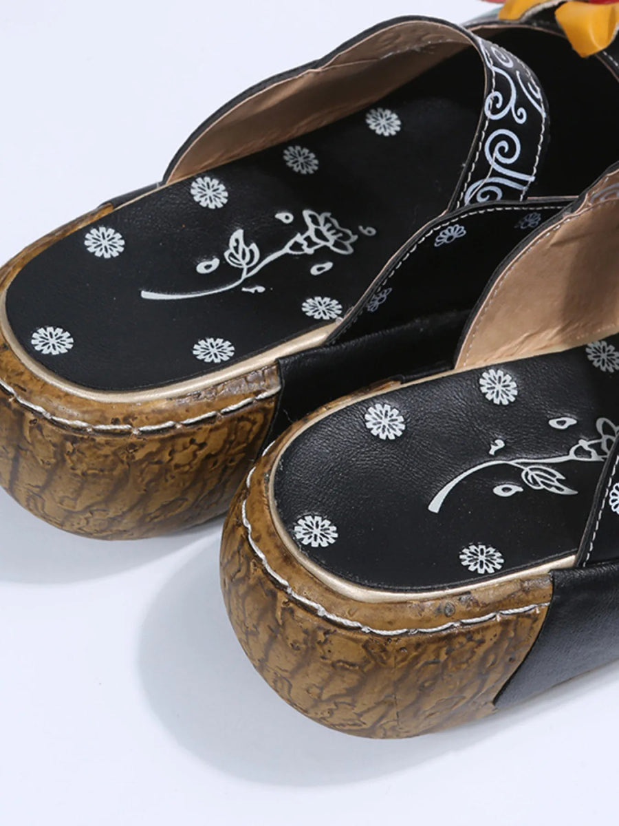 Flower Round Toe Sandals - Deb Shops