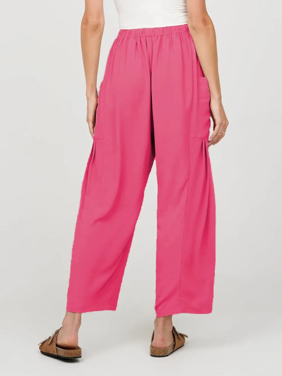 Stylish Wide Leg Pants with Pockets - Deb Shops