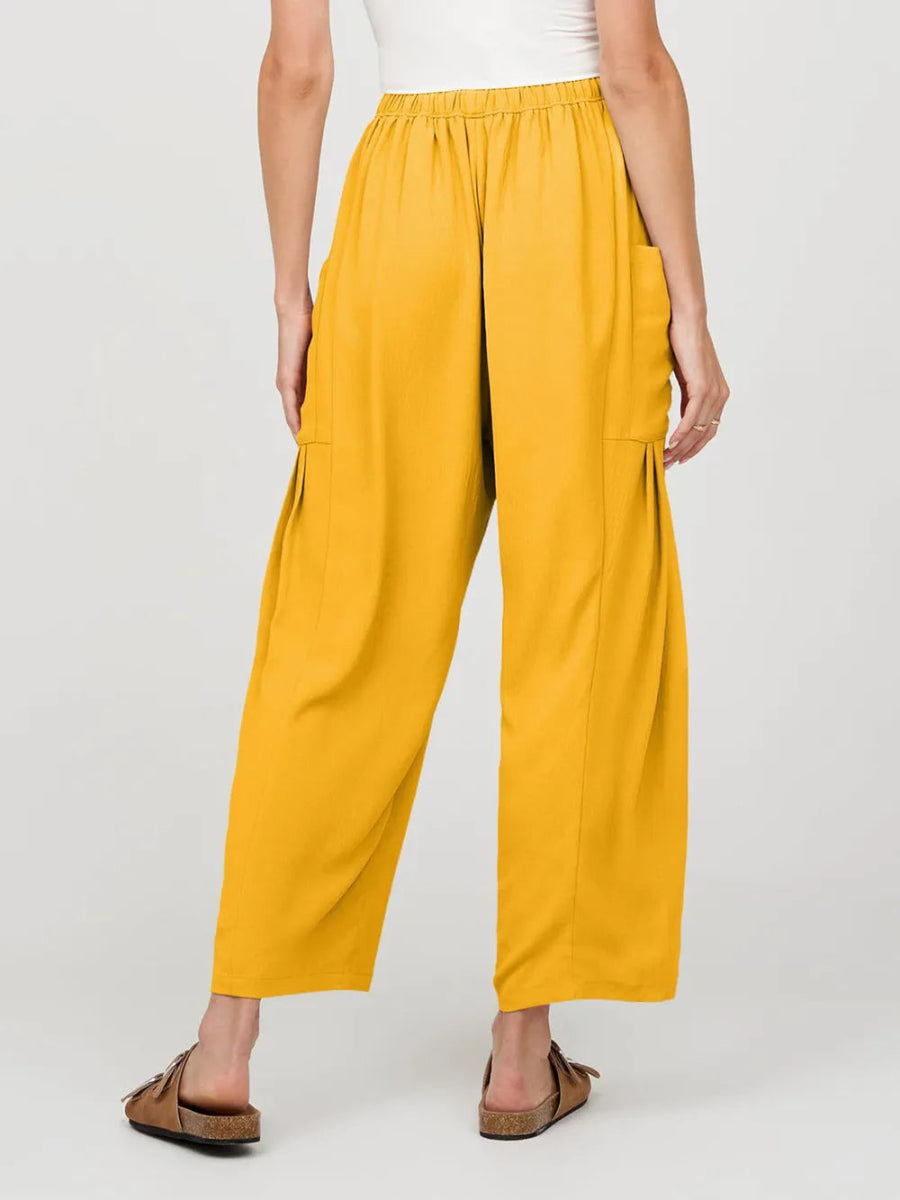 Stylish Wide Leg Pants with Pockets - Deb Shops