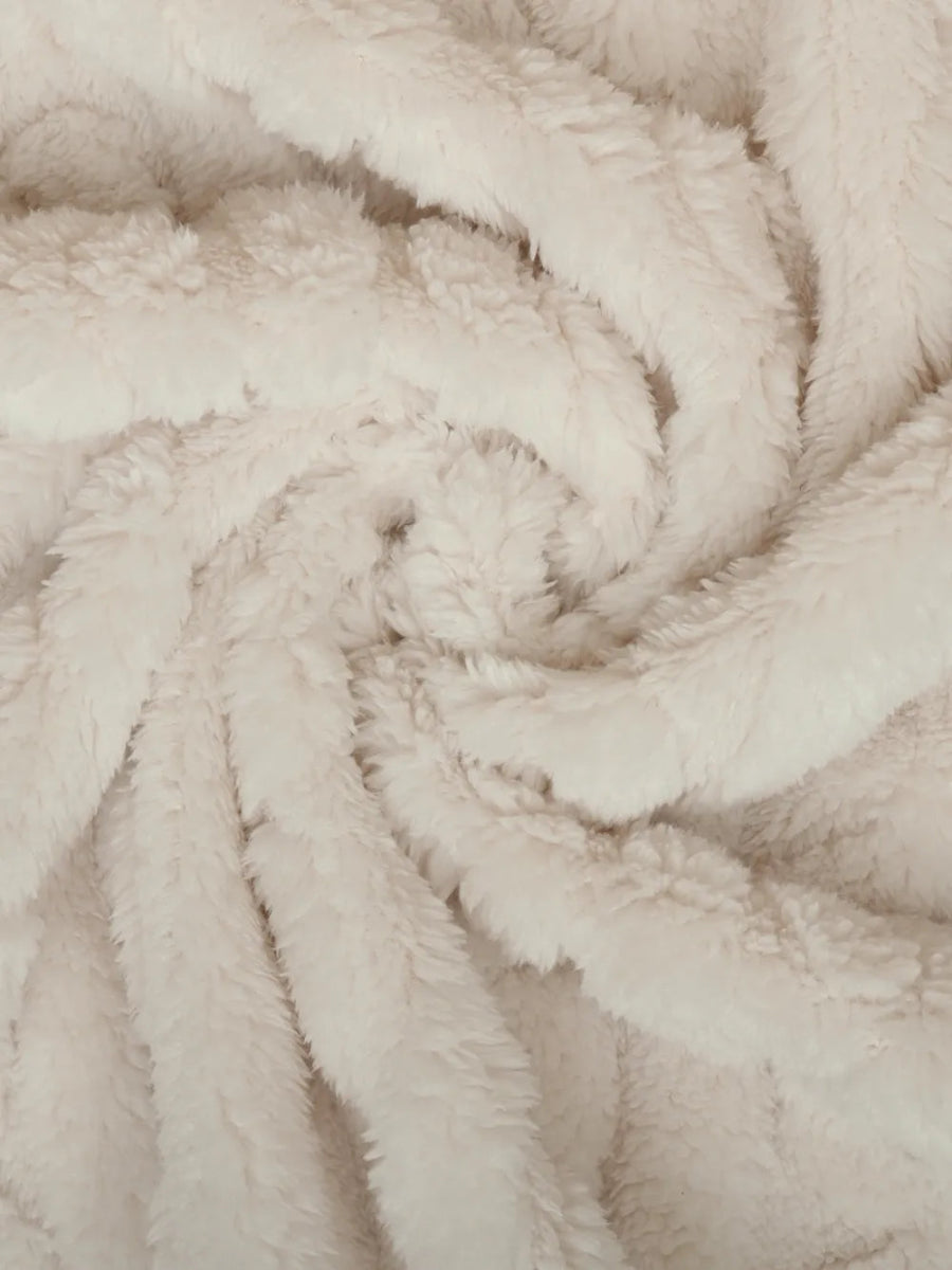 Plus Size Hooded Plush Open Front Coat - Deb Shops