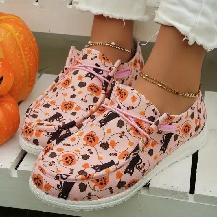 Printed Round Toe Flat Slip - Ons - Deb Shops