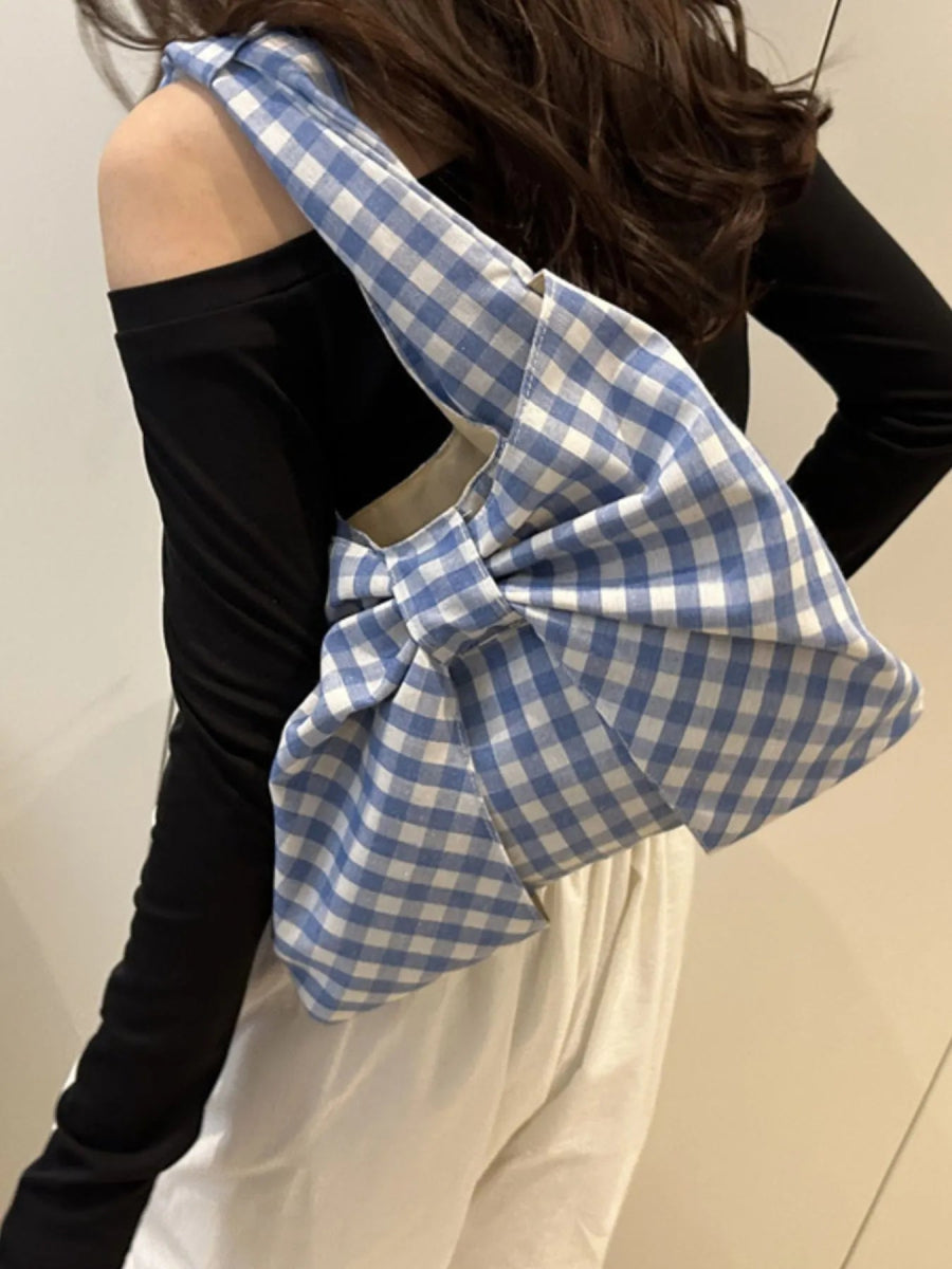 Ruched Bow Shoulder Bag - Deb Shops