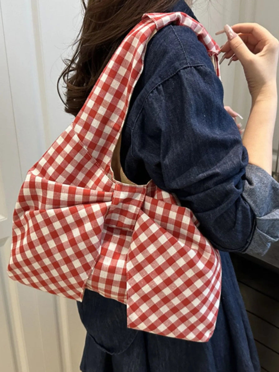 Ruched Bow Shoulder Bag - Deb Shops