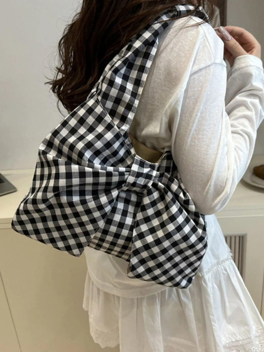 Ruched Bow Shoulder Bag - Deb Shops