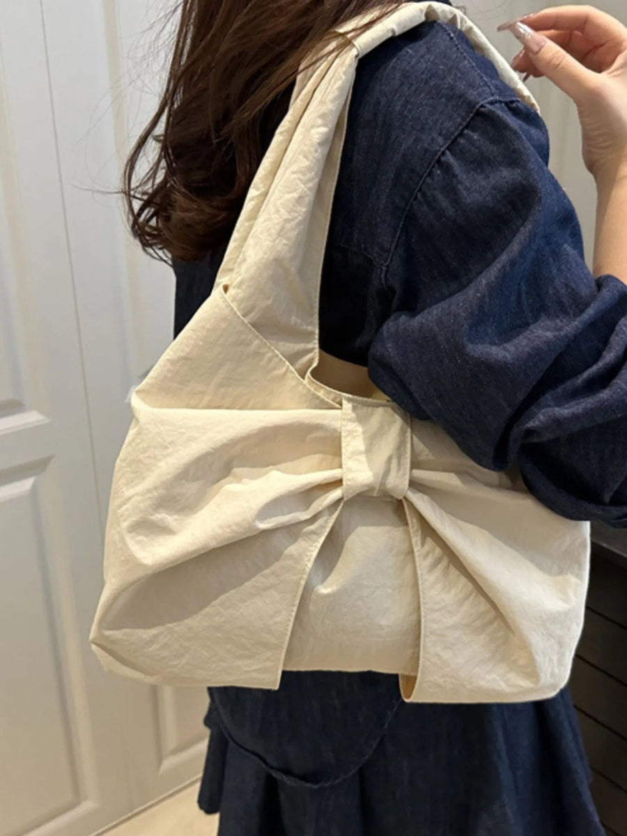 Ruched Bow Shoulder Bag - Deb Shops