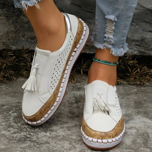 Tassel Round Toe Loafers - Deb Shops