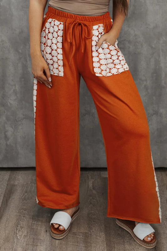 Wide Leg Pants with Spacious Pockets - Deb Shops