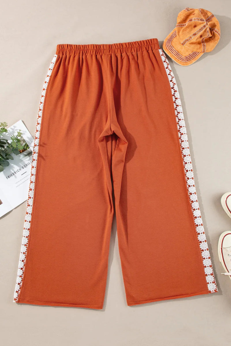 Wide Leg Pants with Spacious Pockets - Deb Shops
