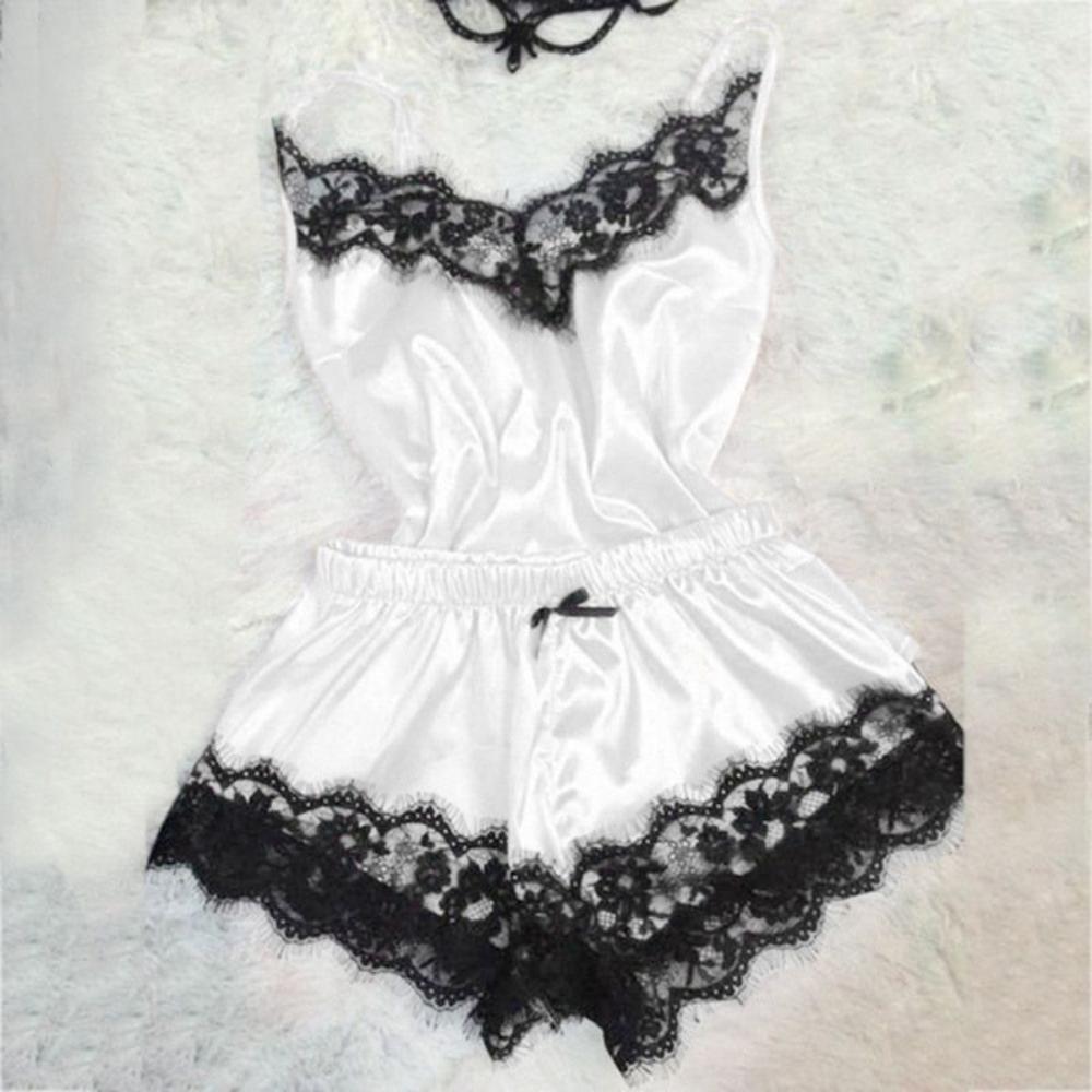 Silk Lace Sleep-Wear Pajamas - Debshops