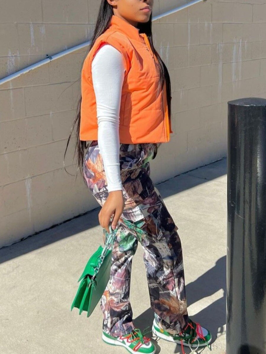 Plus Size Camouflage Cargo Pants - Deb Shops