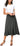Women's Elegant Ankle Length Ruffle Hem Elastic Waist Midi Skirt - Debshops