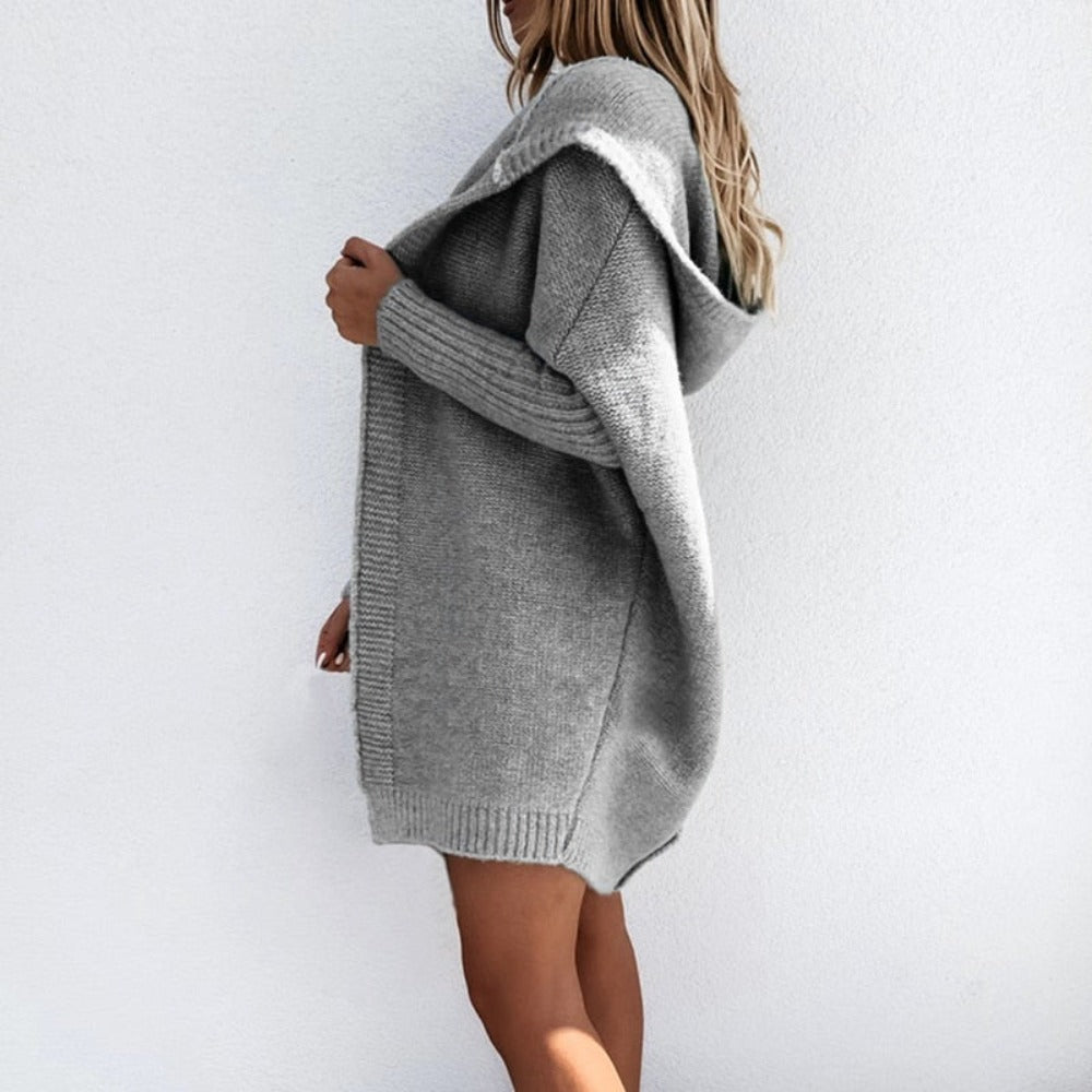 Knitted Sweater Thin Hoodie Cardigan - Debshops