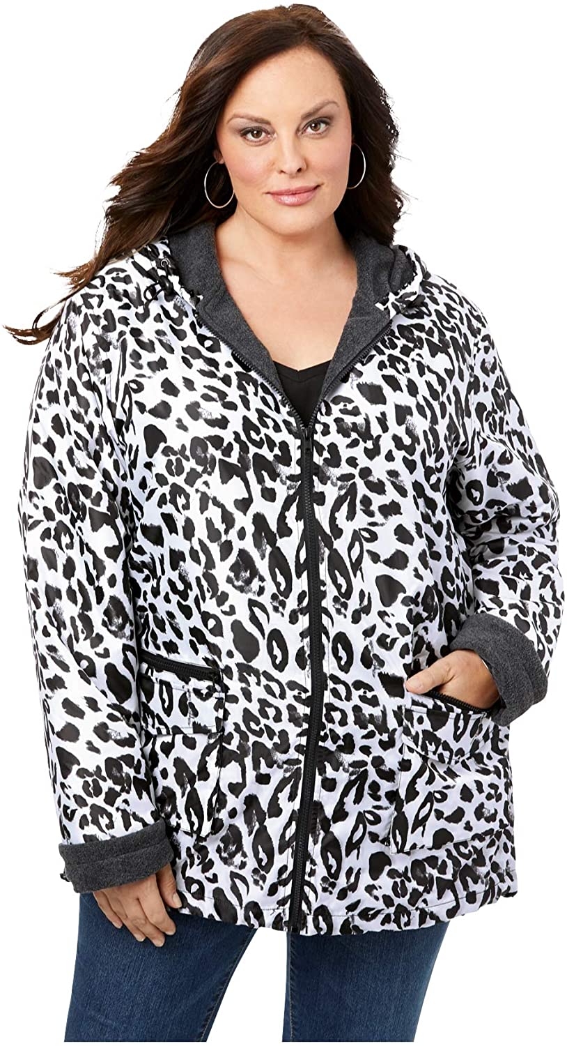 Hooded Jacket with Fleece Lining Lightweight - Debshops