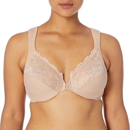 Plus Size Full Figure Wonder-wire Front Close Bra - Debshops