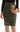 Women's Faux Leather Pencil Elegant High Waist Bodycon Split Skirt - Debshops